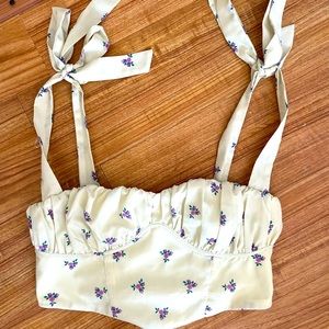 Princess Polly floral bustier top (Zali Top)